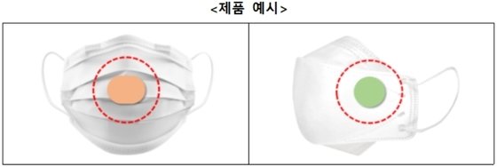 마스크 패치 제품 예시.