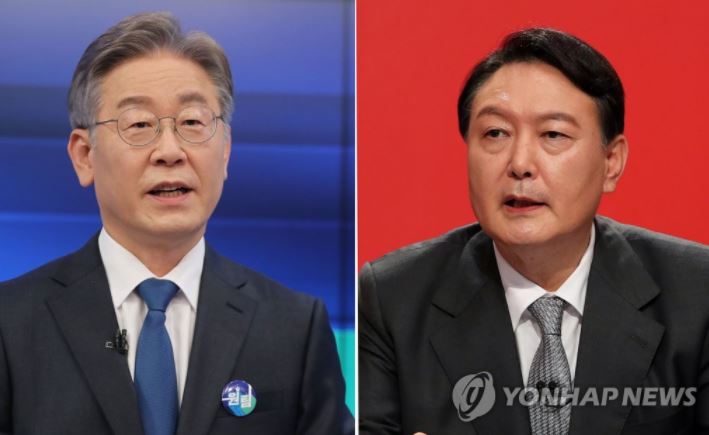 이재명 더불어민주당 대선 후보(왼쪽)와 윤석열 국민의힘 대선 후보 / 사진=연합뉴스