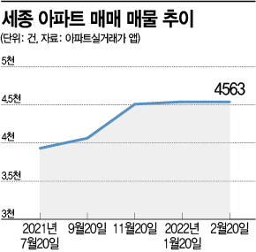 얼어붙은 세종시 아파트값… 30주 연속 하락
