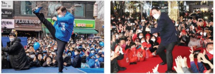 선거운동 초반 마무리… 막말에 어퍼컷과 하이킥 등장