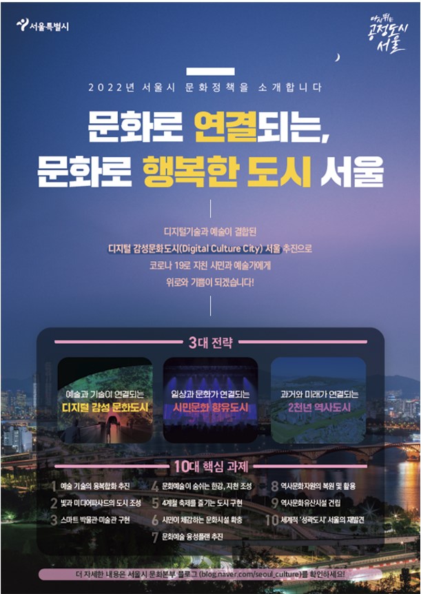 "서울을 세계 5대 문화도시로"…서울시, '3대 전략 10대 과제' 6080억 투입