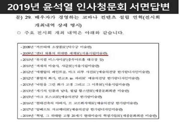 與 "김건희, '앤디워홀전'도 허위이력"… 野 "막장 네거티브 달인"