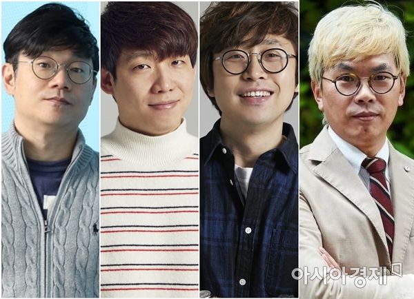 (좌로부터)정종연 박진경 권해봄 김태호/사진=CJ ENM, 카카오TV, MBC