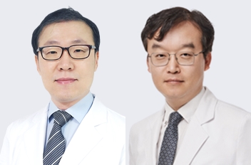 여의도성모병원 영상의학과 정동진 교수(왼쪽), 비뇨의학과 손동완 교수.