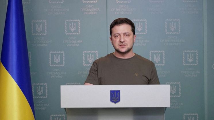 볼로디미르 젤렌스키 우크라이나 대통령   [사진 제공= 로이터연합뉴스]