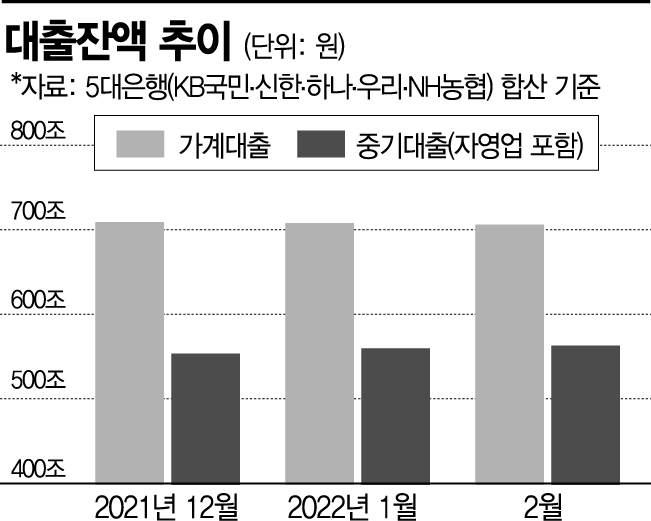"금리 상승기에도…중소기업·자영업 대출 나홀로 독주"  