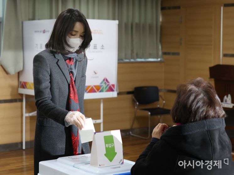 [포토]김건희 사전투표 