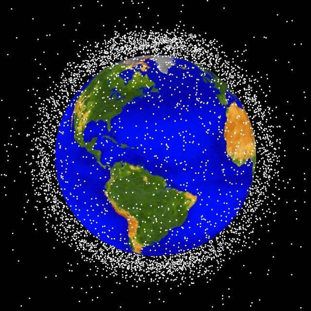 지구 저궤도에 떠있는 우주 쓰레기. 사진=미 항공우주국(NASA) 제공