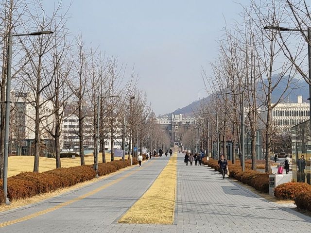 4일 연세대학교는 개강했음에도 한산한 풍경을 나타냈다./사진=오규민 기자 moh011@