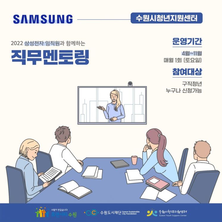 수원시, 삼성전자 임직원과 구직청년 '직무멘토링'