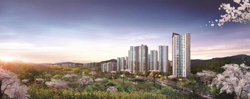 강동구 고덕 롯데캐슬 베네루체 전경