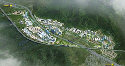 대전 안산첨단국방산업단지 조감도. 대전시 제공