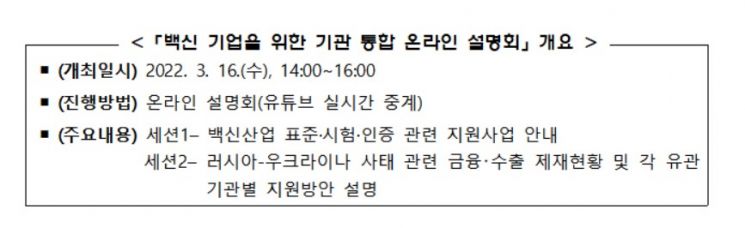 KOTRA, 백신기업 지원 유관기관 통합 온라인 설명회 개최