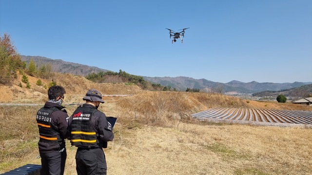 전남소방, 보성서 실종된 70대 어르신 수색에 '드론' 띄웠다