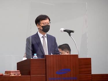 주주총회에 참석한 삼성엔지니어링 최성안 사장