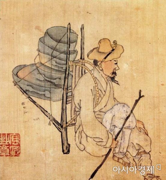조선 보부상 [국사편찬위원회/간송미술문화재단 소장]