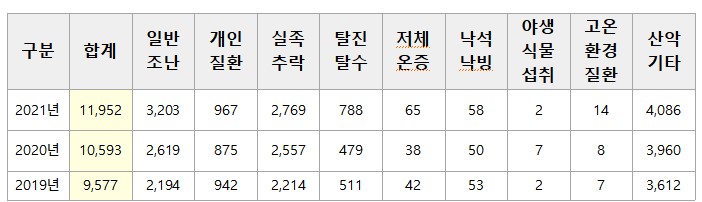 소방청, 4월부터 '산악사고 안전대책' 추진…사고 많은 등산로에 '안전지킴이'