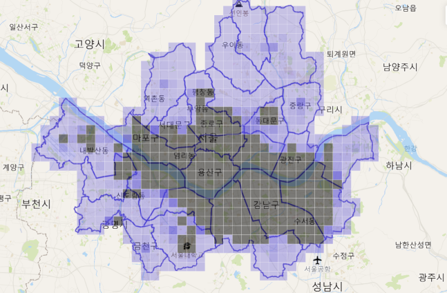 엔비티 자회사 엔씨티마케팅이 개발한 서울 가상부동산 메타버스 플랫폼 '세컨서울' 이미지.