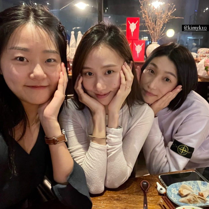 배우 고성희가 김연경, 모델 강승현과의 친분을 과시했다./사진=고성희 인스타그램 캡처
