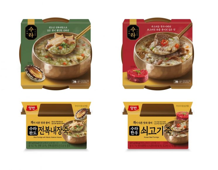 동원F&B, 프리미엄 한식 HMR '양반 수라' 용기죽 2종 출시