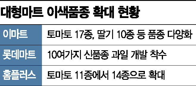 대형마트 이색과일 승부수…“신선식품 차별화”