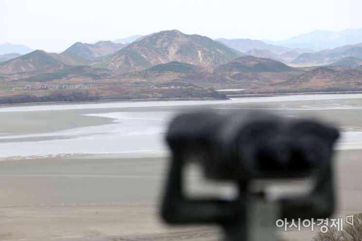 통일전망대에서 바라본 북한. /문호남 기자 munonam@