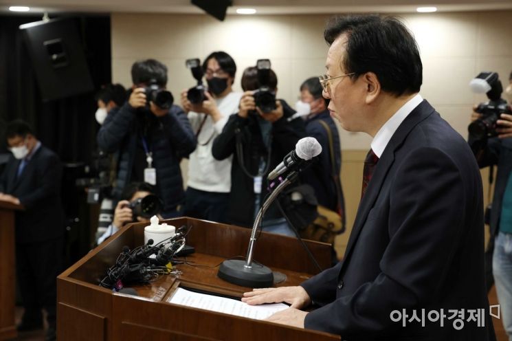 [포토]사퇴 선 그은 정호영... 모든 의혹 정면반박 