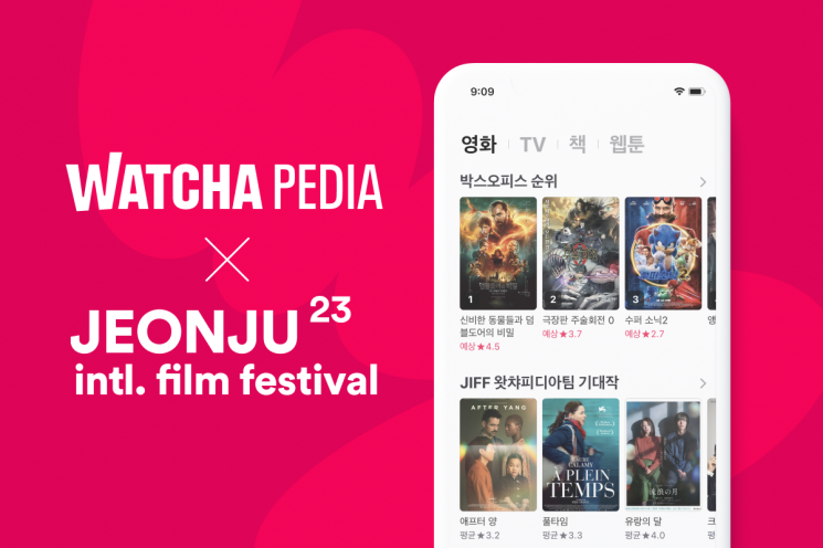 왓챠피디아, 전주영화제 상영작 정보 제공