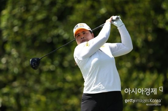 박인비가 디오임플란트 LA오픈 최종일 2번홀에서 티 샷을 하고 있다. 로스앤젤레스(미국)=Getty images/멀티비츠