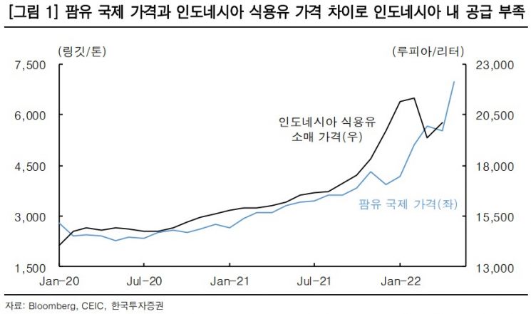 "인니 팜유 수출 금지로 식용유 대란 우려…오래가진 않을 것"