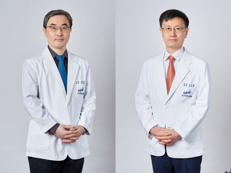 중앙대병원 순환기내과 이왕수 교수(왼쪽), 내분비내과 김재택 교수.