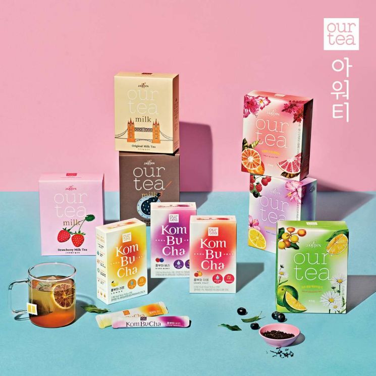 쟈뎅, '아워티' 누적 판매량 4000만개 돌파…"찻잎·생과육 담은 블렌딩 티"