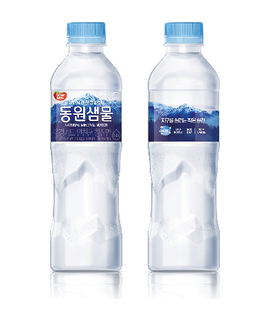 동원F&B, '동원샘물' 페트병 경량화로 연간 플라스틱 1200톤 절감