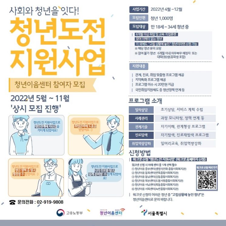 광진구, 청년도전 지원사업 참여자 모집