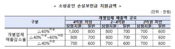 손실보전 최대 1000만원…"오늘 12시 안내문자, 오후 3시부터 지급" 