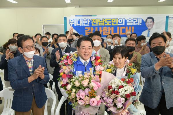 김영록 전남도지사 재선 성공 "호남소외 극복·국가균형발전"