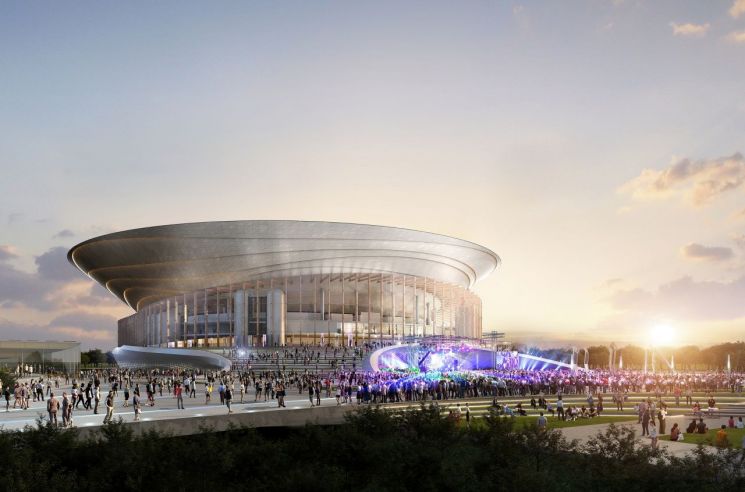 세계최초 K팝 전문 돔 공연장 'CJ라이브시티 아레나'…한화건설 "K팝의 성지" 예고