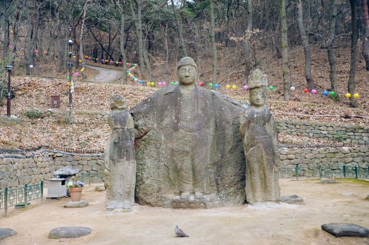 굴불사지 사면불상.