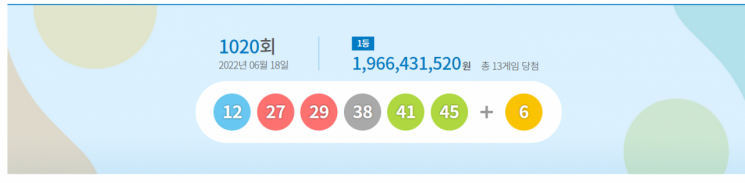 동행복권 홈페이지 캡처