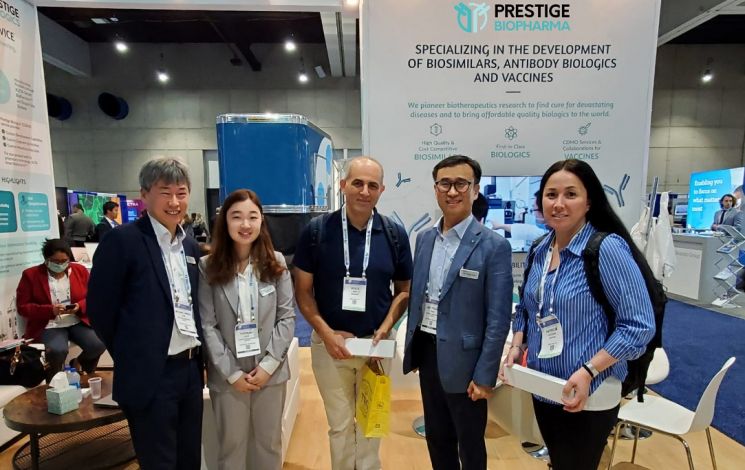 프레스티지바이오파마, 바이오USA에서 美 베네비라 코로나 백신 위탁생산계약 체결