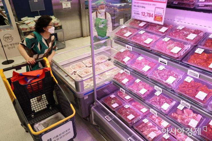 생산자물가 5개월 연속 상승…돼지고기 22% 급등