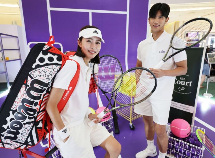 국내 최대 테니스 팝업스토어 '더 코트' 모습. [이미지출처=연합뉴스]