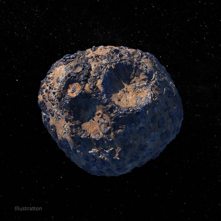 '16프시케' 소행성 상상도. 사진 출처=NASA