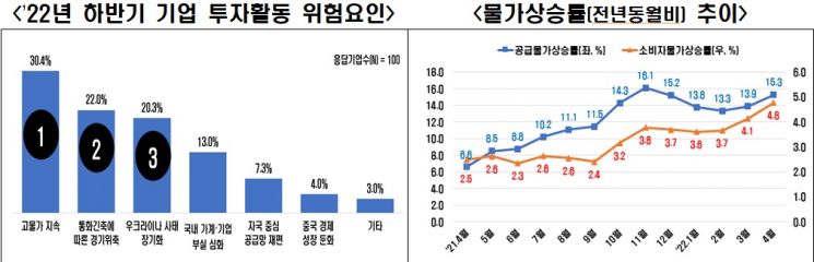 500대 기업 넷 중 하나 "하반기 투자 줄인다"