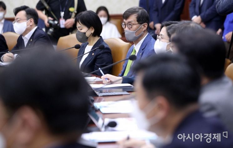 [포토] 이창용 한은 총재, 국정현안점검조정회의 참석