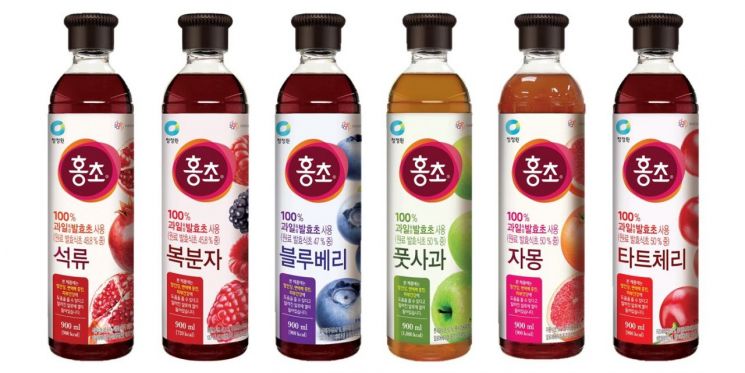 대상 청정원, 기능성 표시식품 '홍초' 6종 재단장