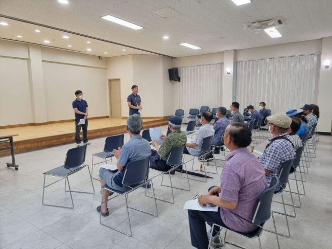 화순군, 밤나무 해충 항공방제 실시