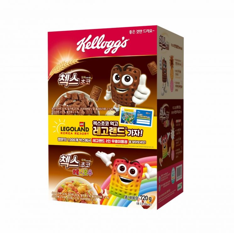 농심켈로그, '첵스초코 레고랜드' 기획팩 선봬
