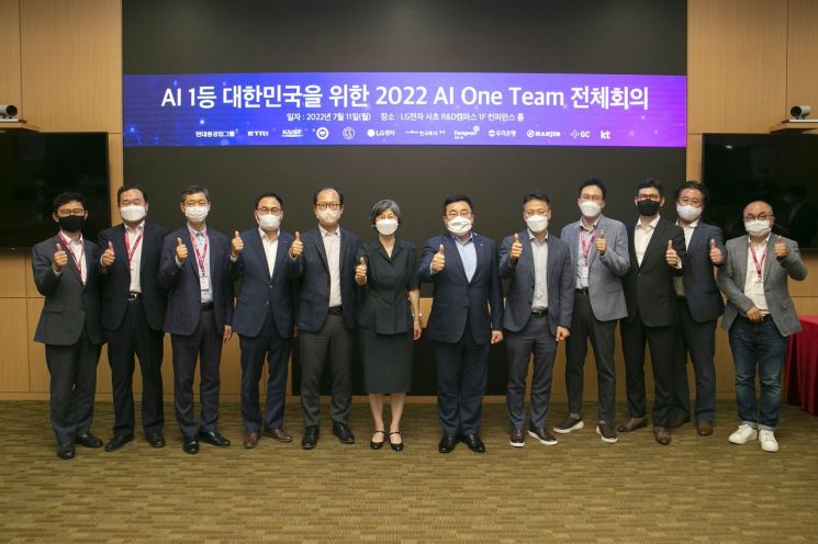 인공지능 대표 기관 한자리에…'2022 AI 원팀 전체회의' 개최