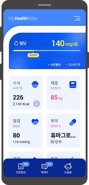 삼성화재-휴레이 포지티브의 '마이 헬스 노트'